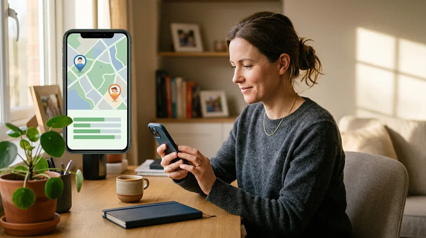 Sharing an Android phone's location with Google Maps and Family Link