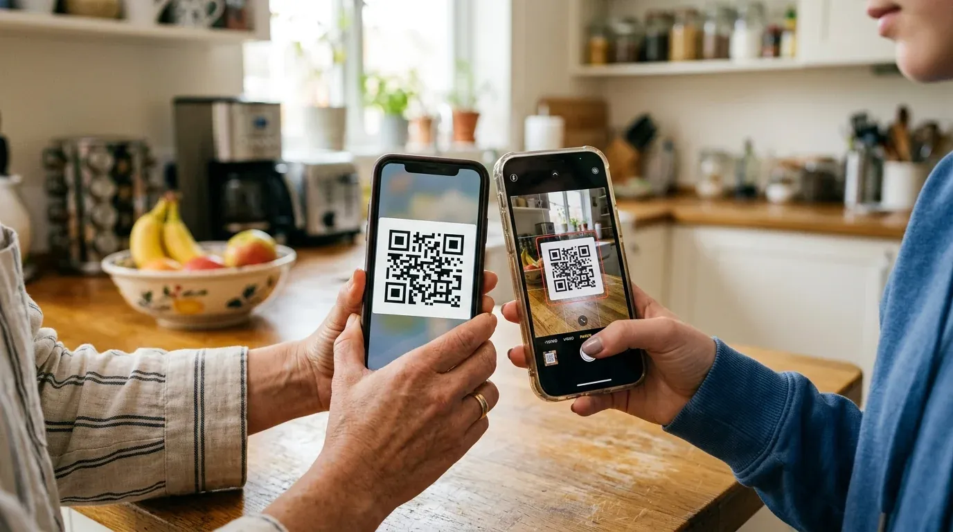 Linking parent and teen accounts with a TikTok Family Pairing QR code