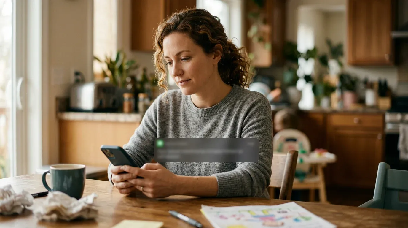 Parent receiving an AI safety alert about a child's TikTok activity