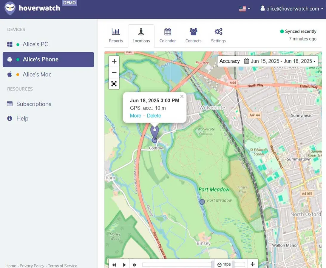 Hoverwatch隐身监控应用在Android上隐形追踪孩子的手机