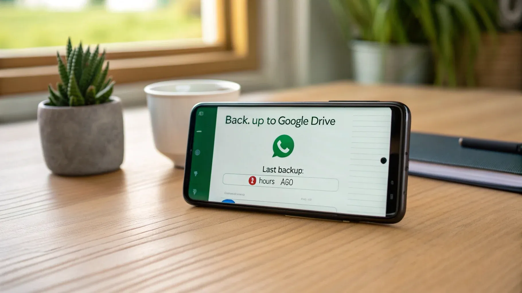 Android WhatsApp聊天备份到Google Drive——设置菜单步骤