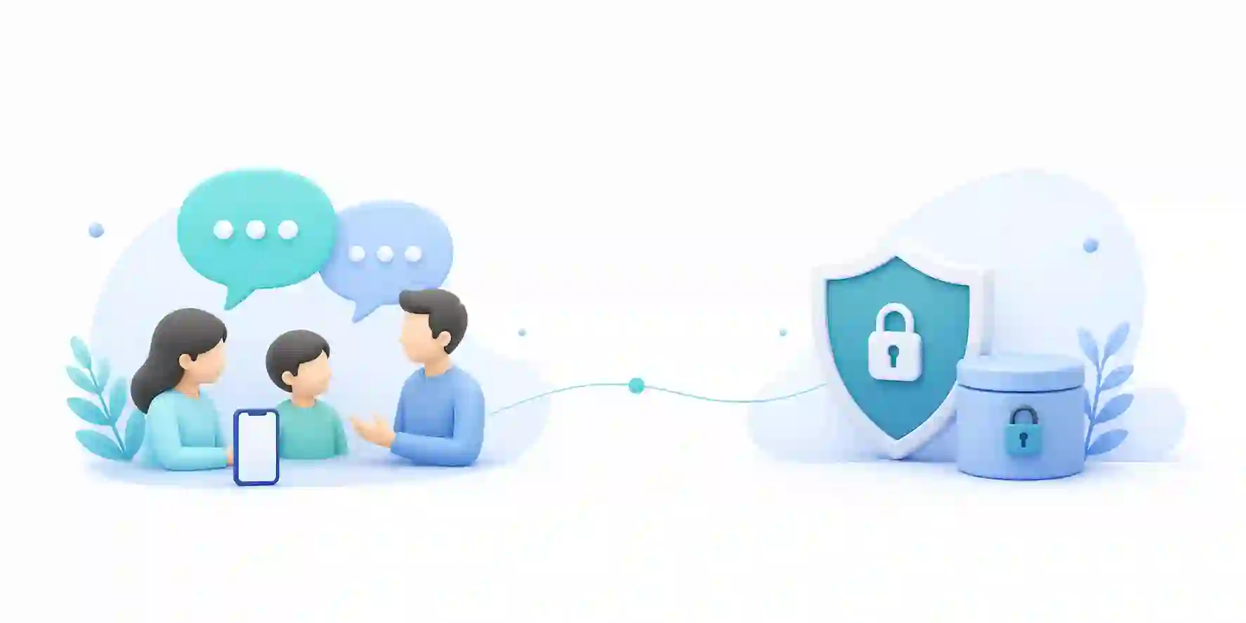 抽象的な家庭の会話とプライバシー境界