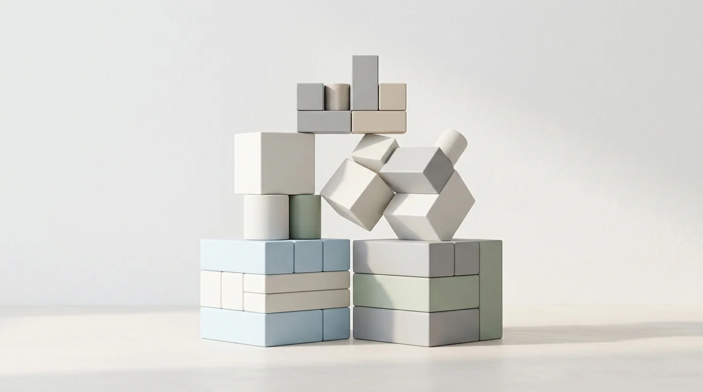 Abstract blocks representing the full operating cost