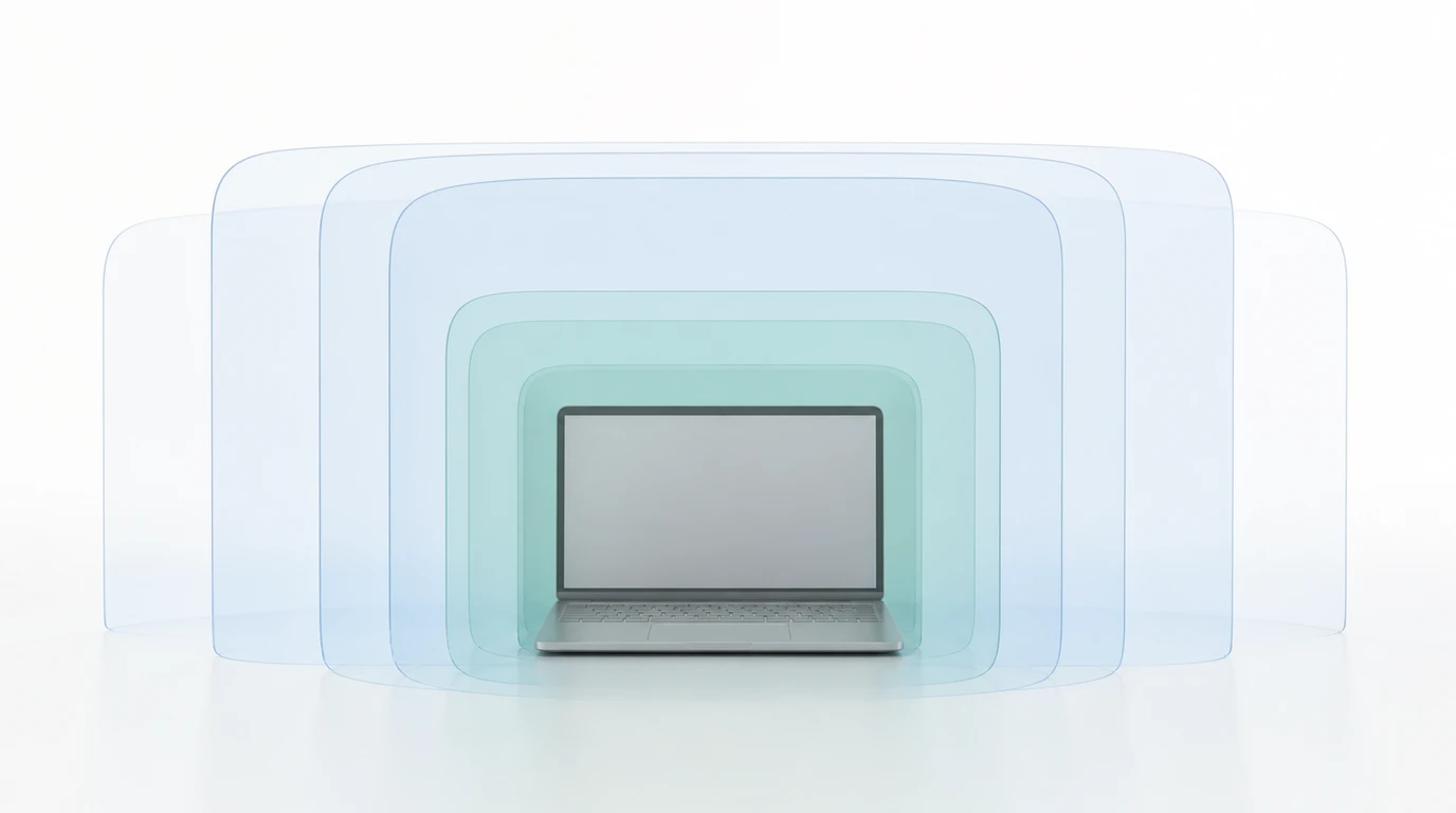 Abstract layers representing narrow and broad monitoring scope