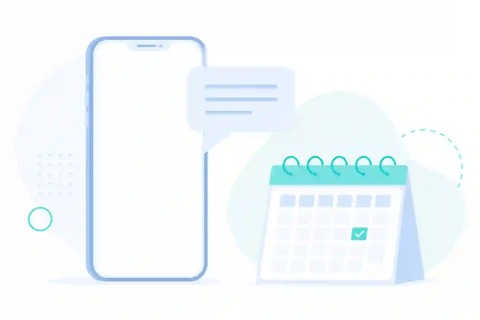 権限の範囲を表す抽象的なスマホと管理パネル