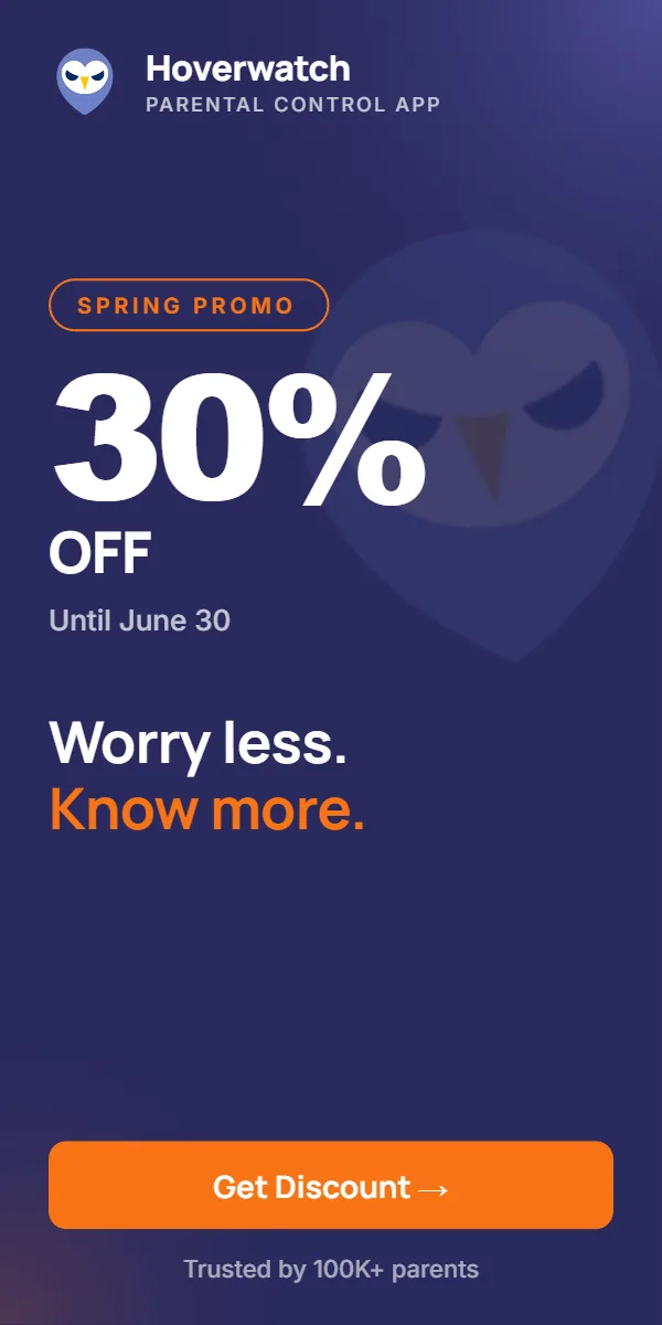 Hoverwatch — Worry less, know more. 30% off until June 30.