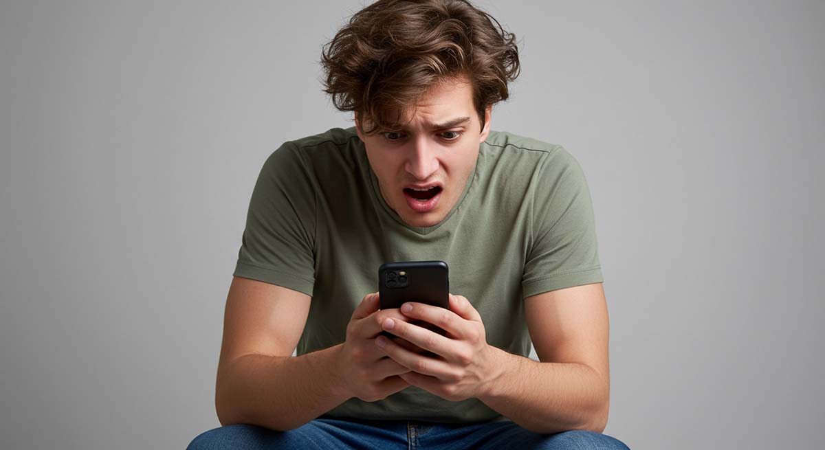 Disappearing chat bubbles on a phone screen symbolizing Snapchat's message deletion policy.