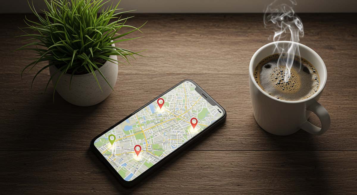 Flowchart of phone tracking options leading to the best choice