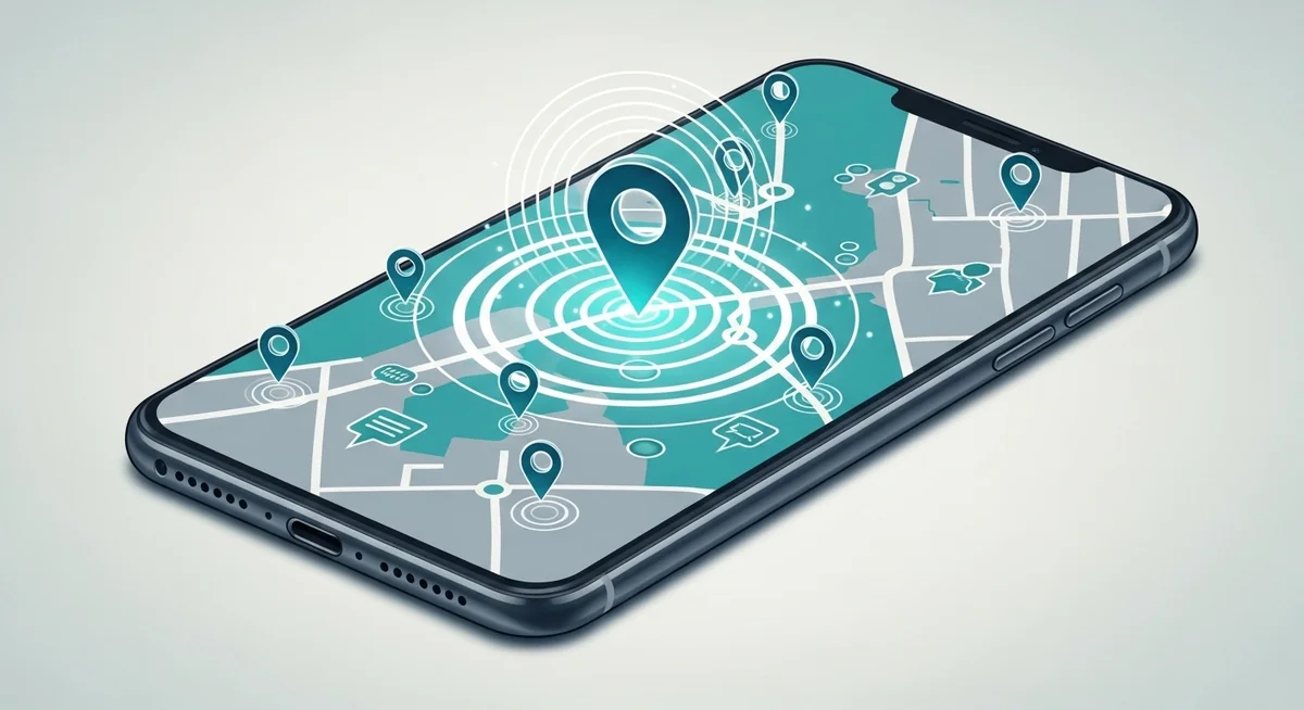 Smartphone showing FamiSafe parental control dashboard with location tracking and YouTube monitoring