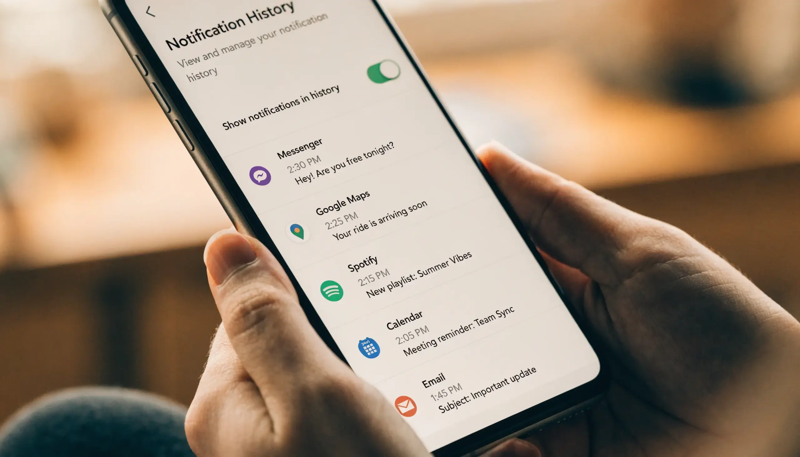 Zachęta przywracania kopii zapasowej telefonu ze znacznikiem czasu ostatniej kopii
